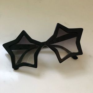 SOLD Black Star Shape Sunglasses Plastic Novelty